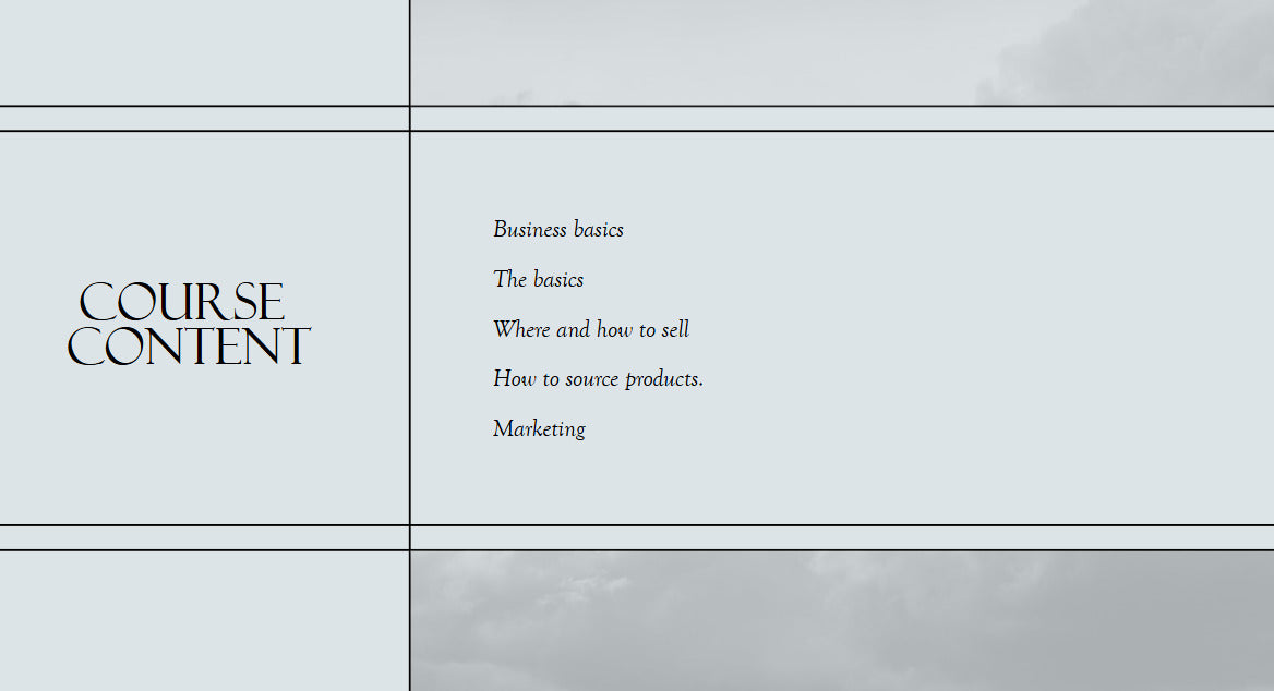 The complete reselling course